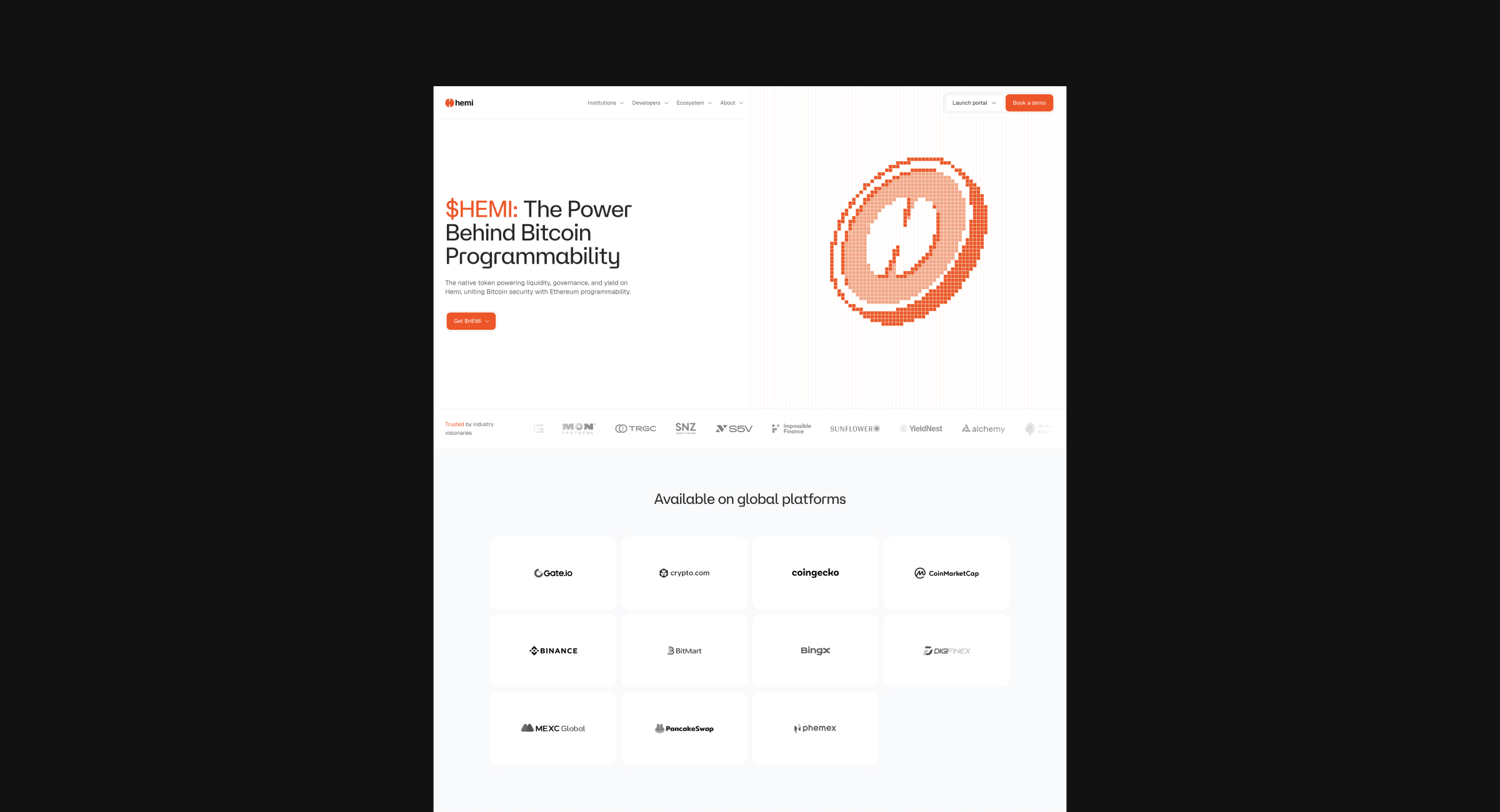 Redesigned tokenomics page