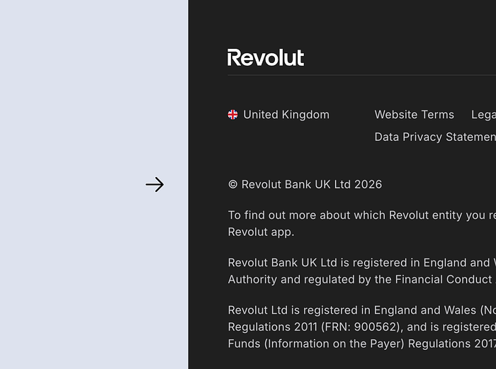 Revolut became a UK bank. You can't tell from the homepage.