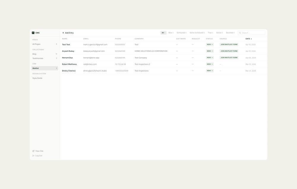 CRM: Lead Management